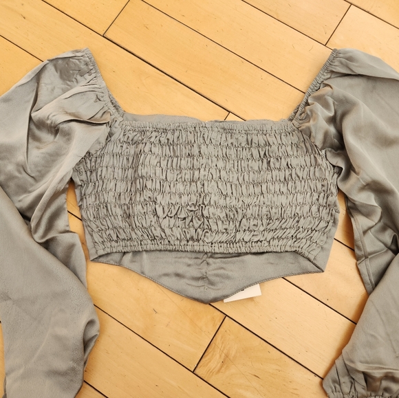 Micas Puff-Sleeve Crop, Size S - Picture 4 of 5